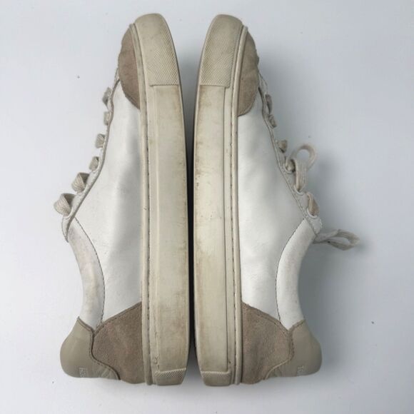 Tory Burch Women's 7 Color Block Signature Logo Leather Sneaker Shoes - Picture 8 of 10